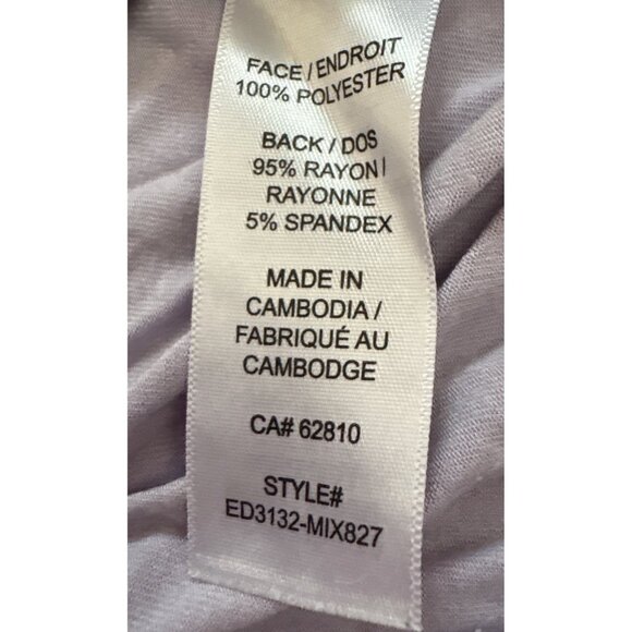 Rickis Tank Top Womens Floral Sleeveless Shirt Med Multicolor Solid Back - Picture 4 of 7